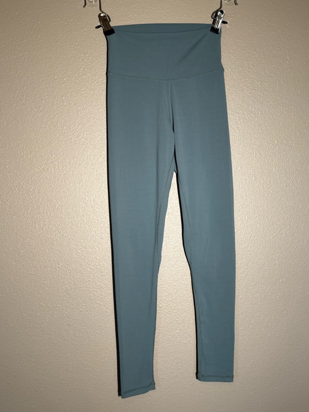 High-Waist Dusty Blue Leggings